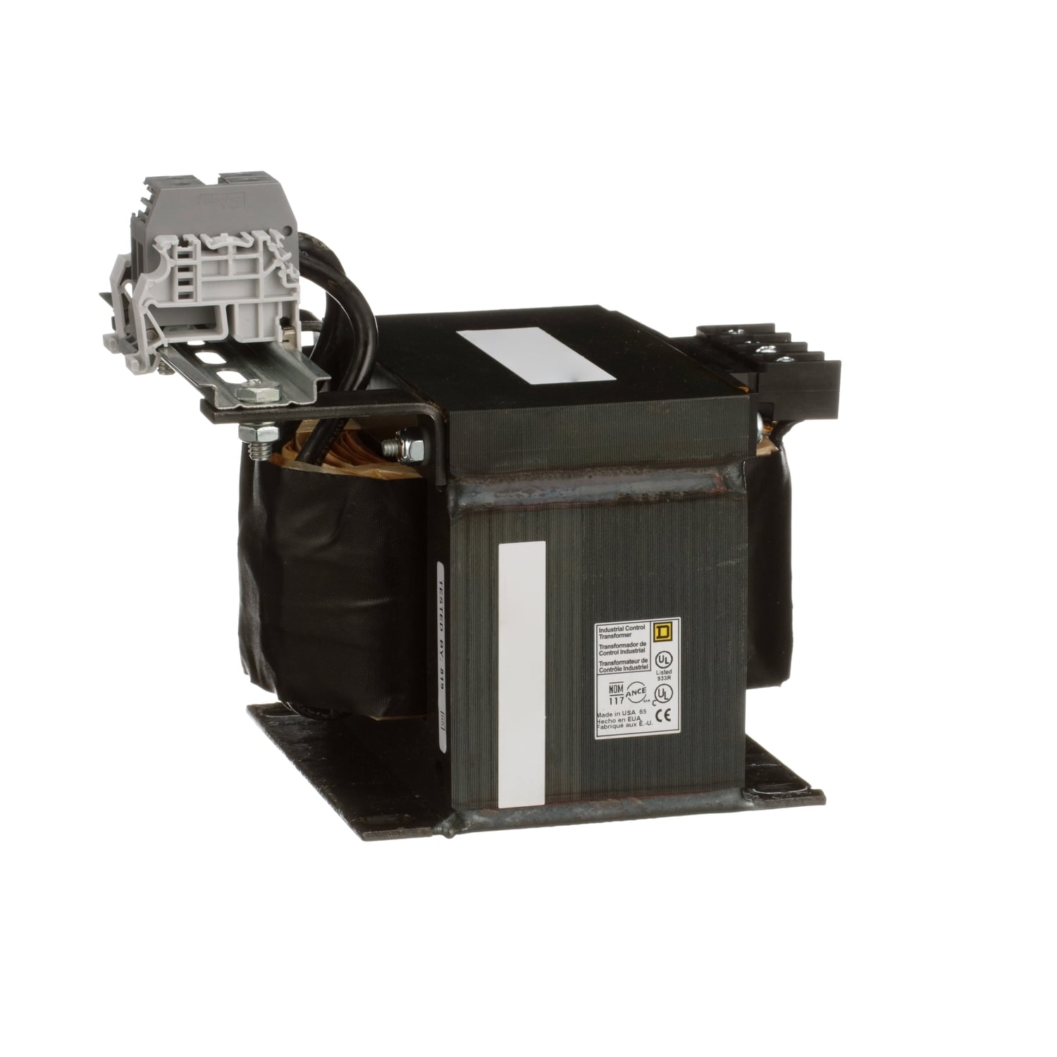 Transformer, Type T, industrial control, 1000VA, 1 phase, 120V primary, 12/24V secondary, 115C rise