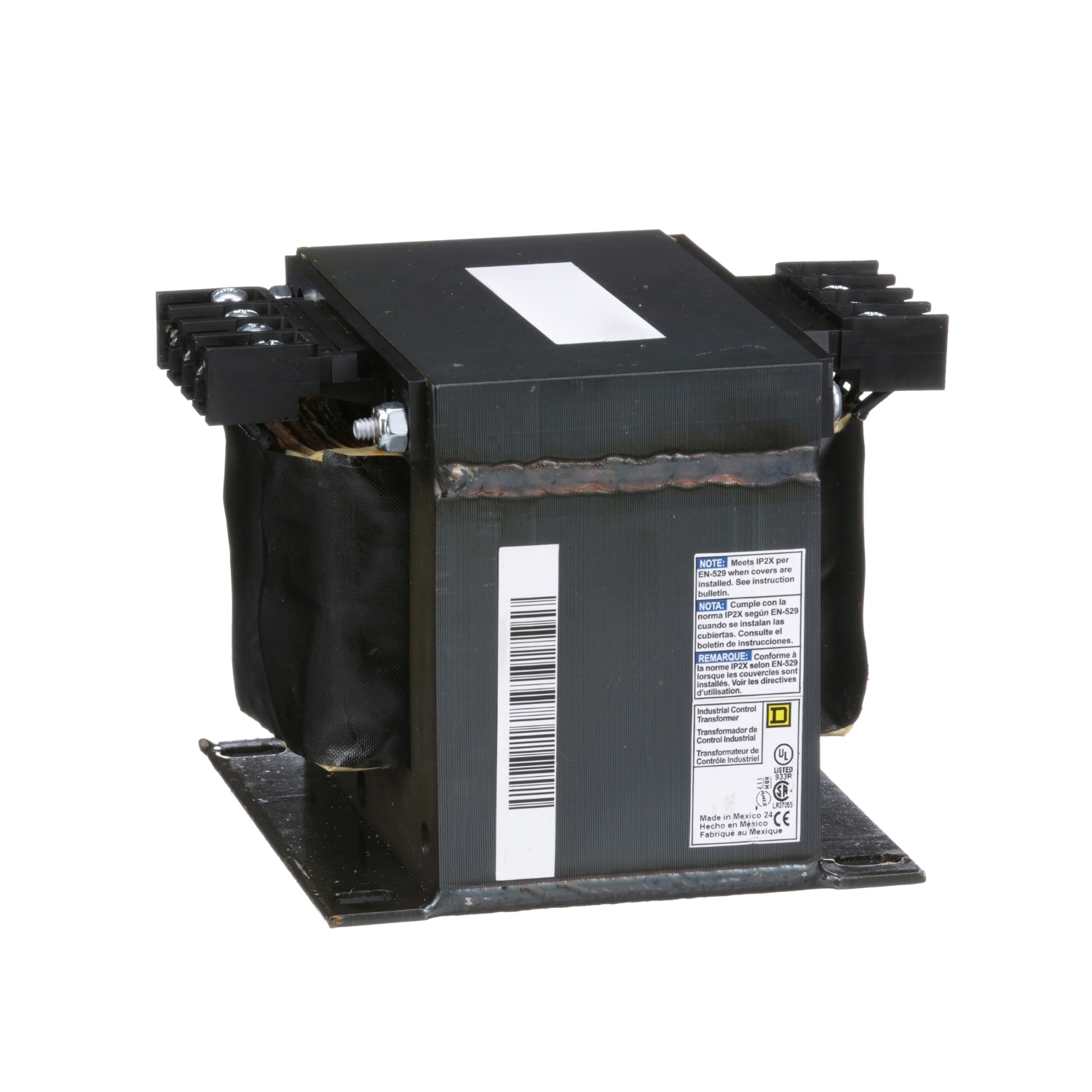 Transformer, Type T, industrial control, 1000VA, 1 phase, 550/575/600V primary, 120/240V secondary, 115C rise