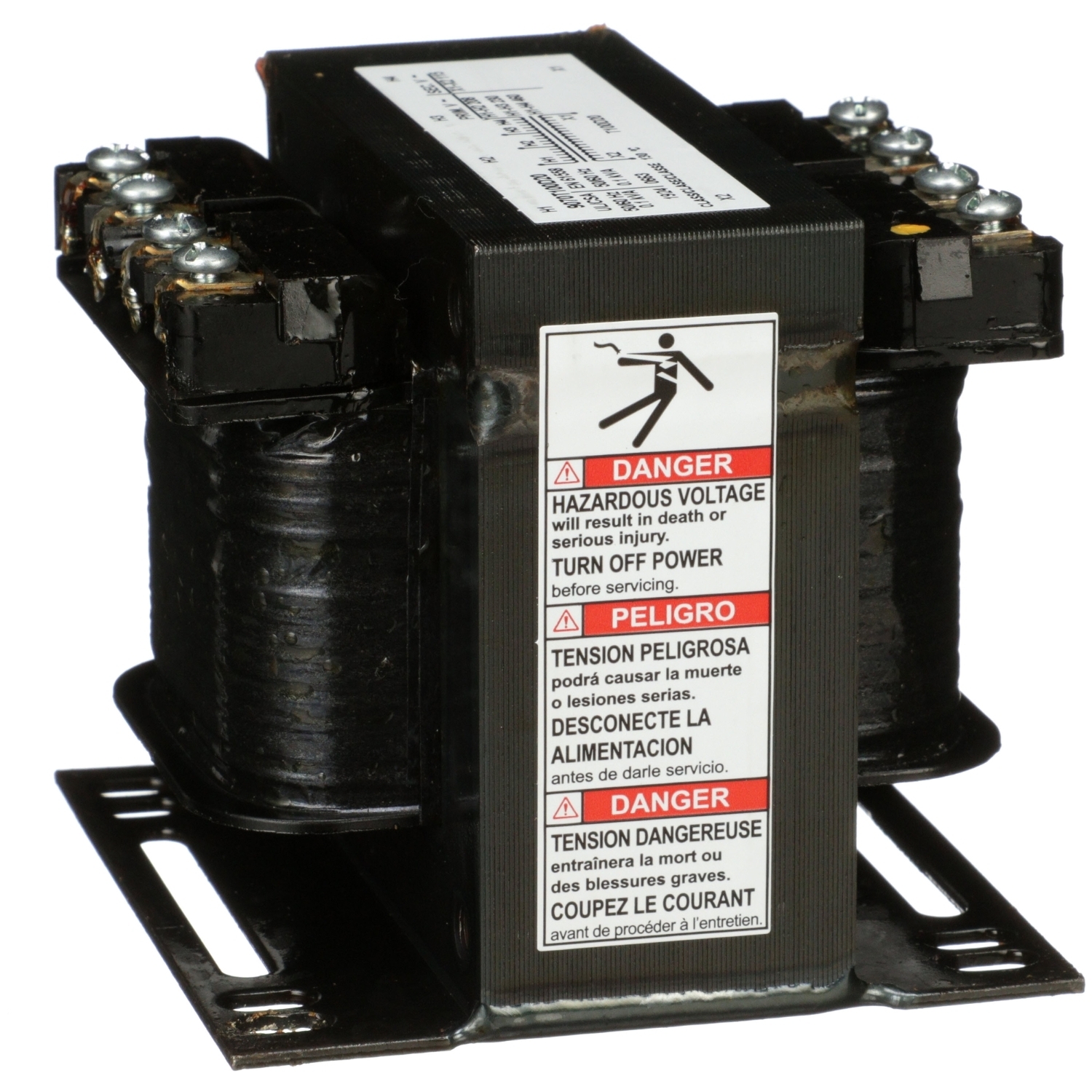 Transformer, Type T, industrial control, 100VA, 1 phase, 208/230/460V primary, 115V secondary, 55C rise