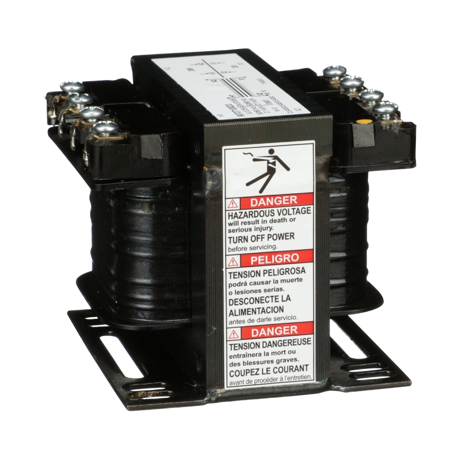 Transformer, Type T, industrial control, 100VA, 1 phase, 208V primary, 120V secondary, 55C rise