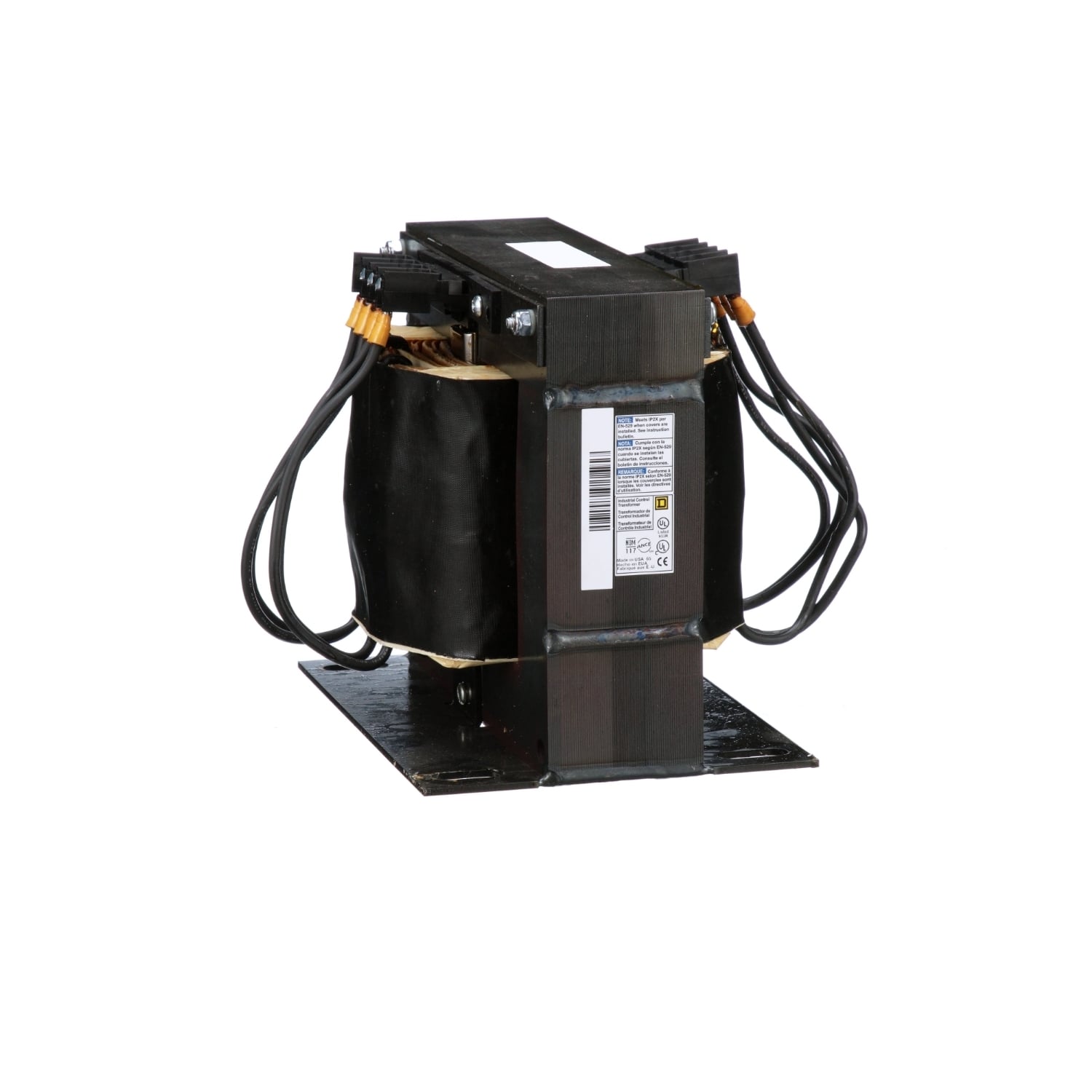 Transformer, Type T, industrial control, 2000VA, 1 phase, 208/230/460V primary, 115V secondary, 115C rise