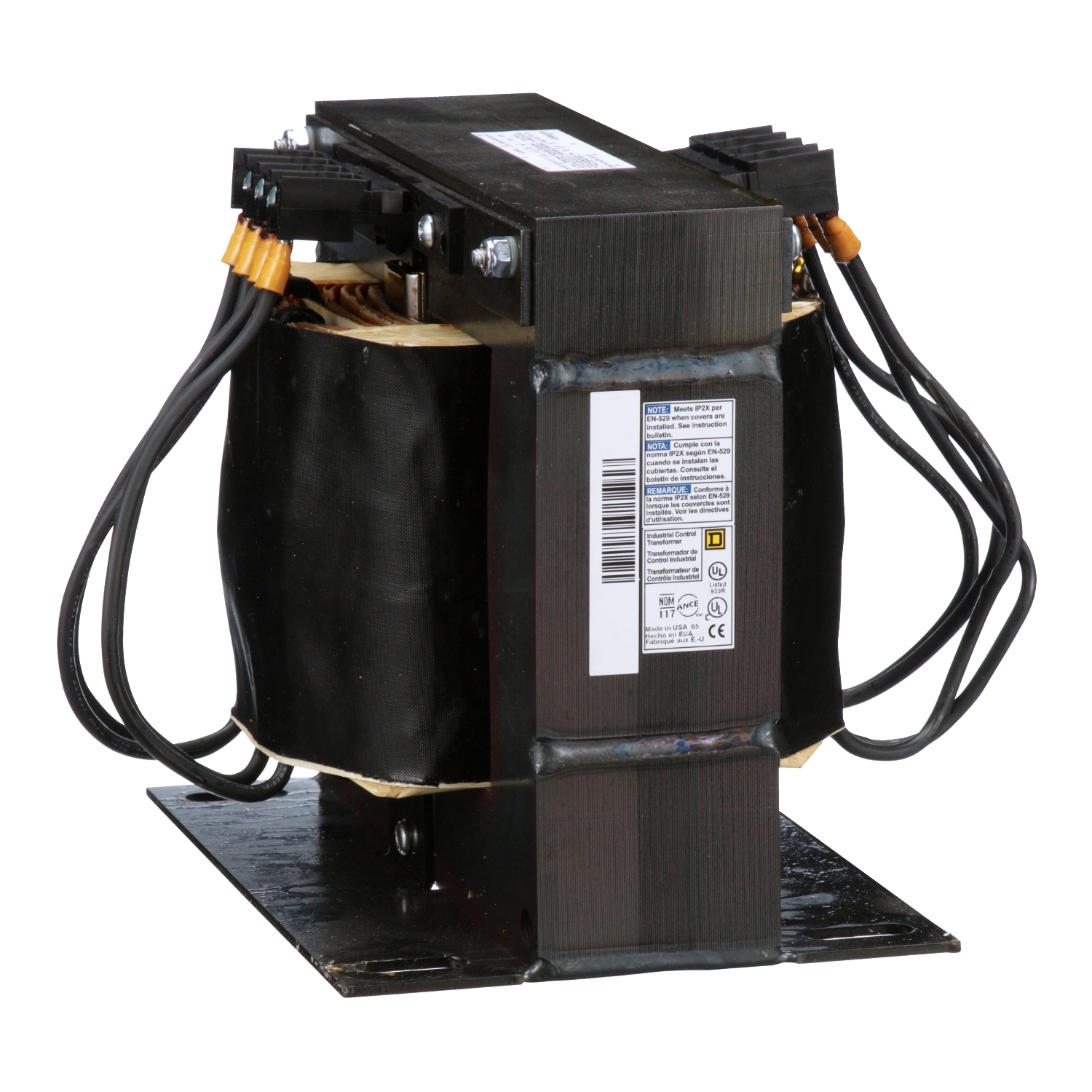 Transformer, Type T, industrial control, 3000VA, 1 phase, 240x480V primary, 120/240V secondary, 115C rise