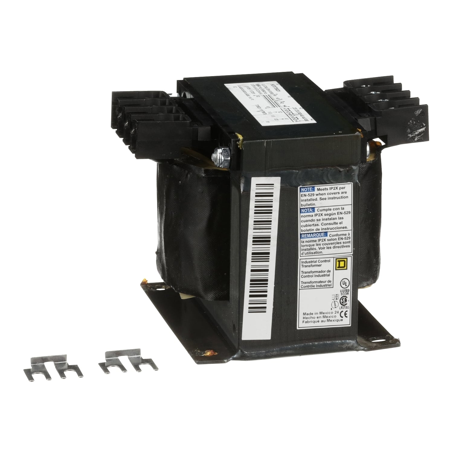 Transformer, Type T, industrial control, 350VA, 1 phase, 240x480V primary, 120V secondary, 80C rise