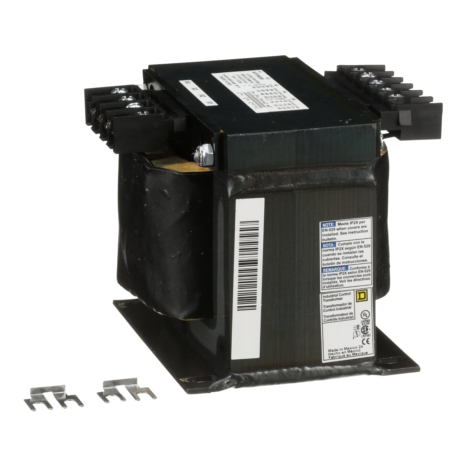 Transformer, Type T, industrial control, 500VA, 1 phase, 240/416/480/600V primary, 99/120/130V secondary, 115C rise