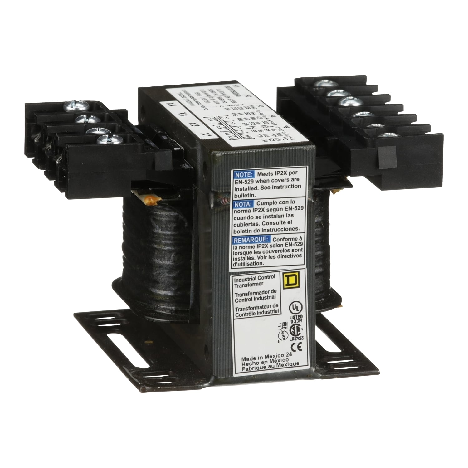 Transformer, Type T, industrial control, 50VA, 1 phase, 240/416/480/600V primary, 99/120/130V secondary, 55C rise