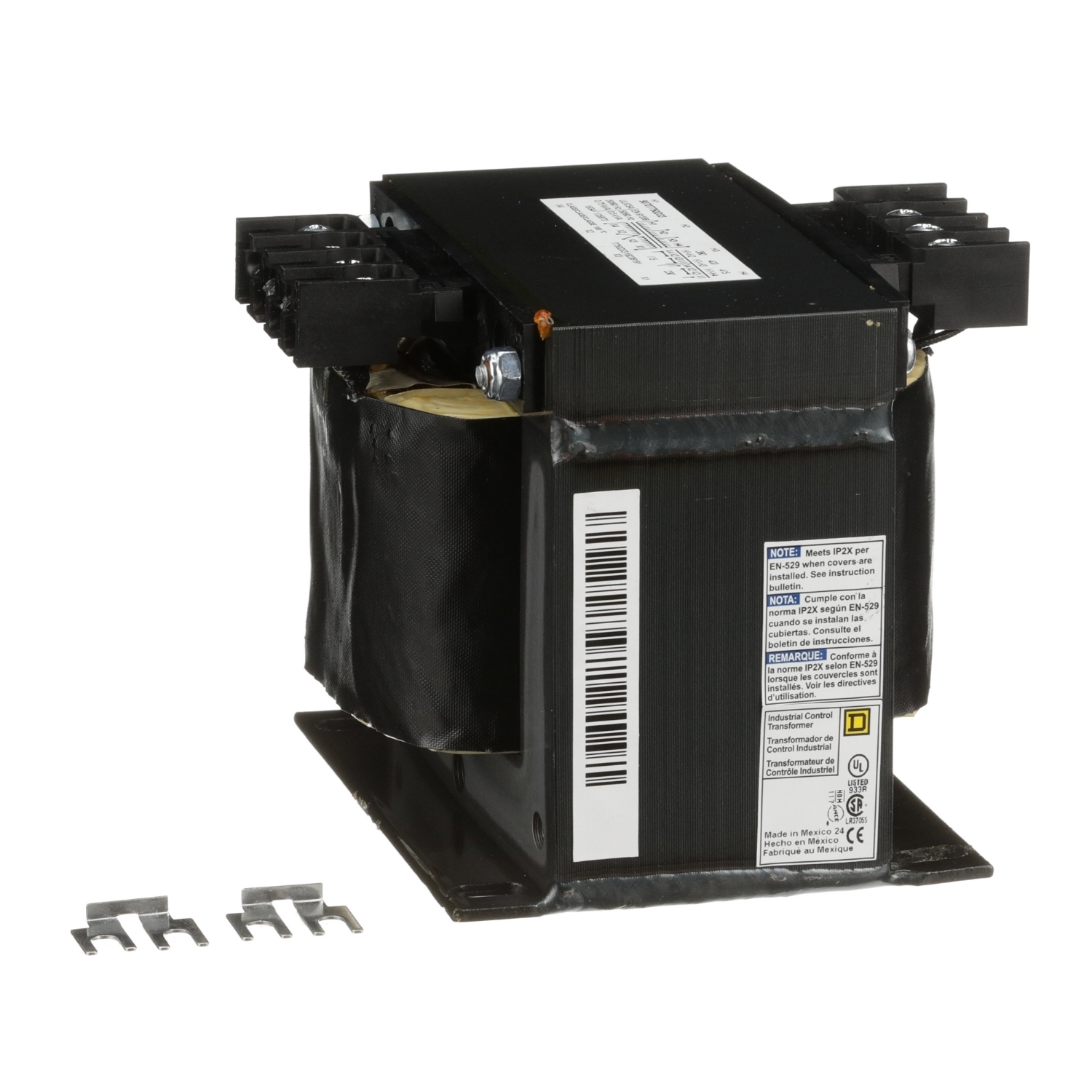 Transformer, Type T, industrial control, 750VA, 1 phase, 380/400/415V primary, 115/230V secondary, 115C rise