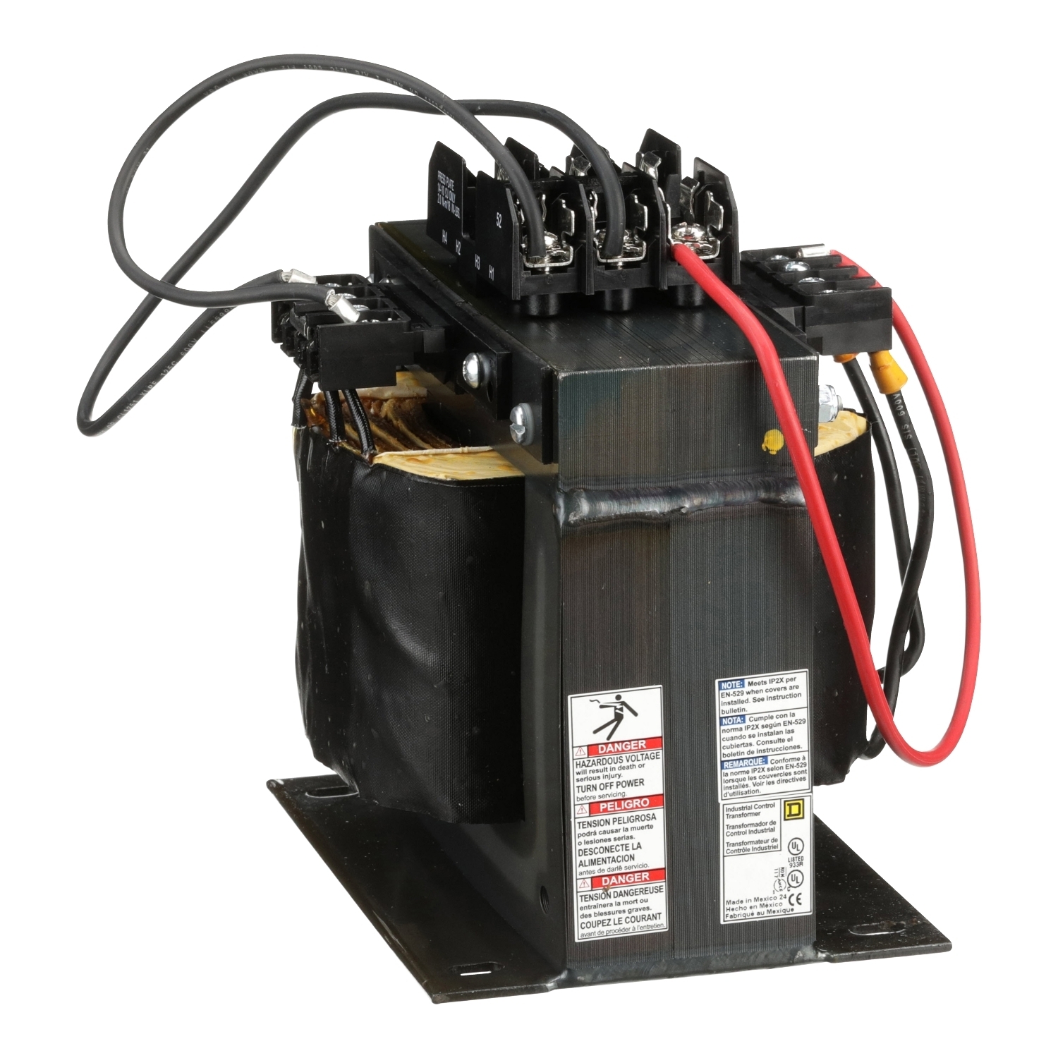 Industrial control transformer, Type TF, 1 phase, 1500VA, 240x480V primary, 120V secondary, 50/60Hz