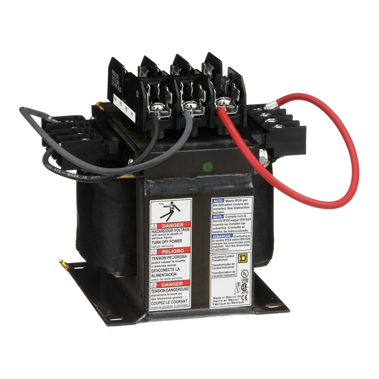 Industrial control transformer, Type TF, 1 phase, 500VA, 380/400/415V primary, 115/230V secondary, 50/60Hz