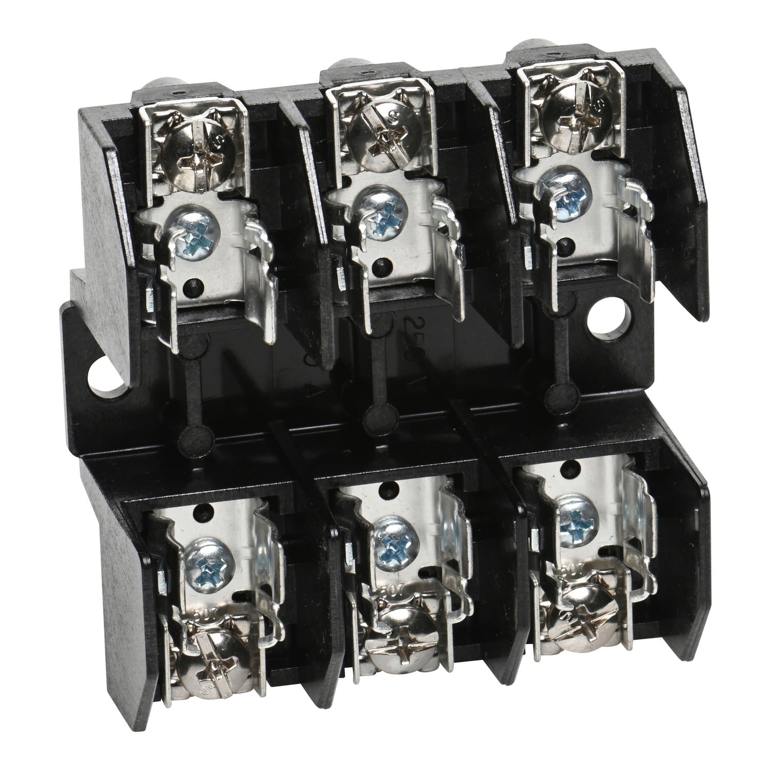 Terminal block, Linergy, fuse holder, Class H, 30A, 250V, 3 pole