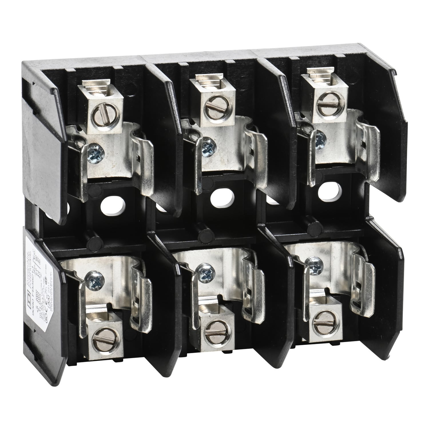 Terminal block, Linergy, fuse holder, Class J, 60A, 600V, 3 pole