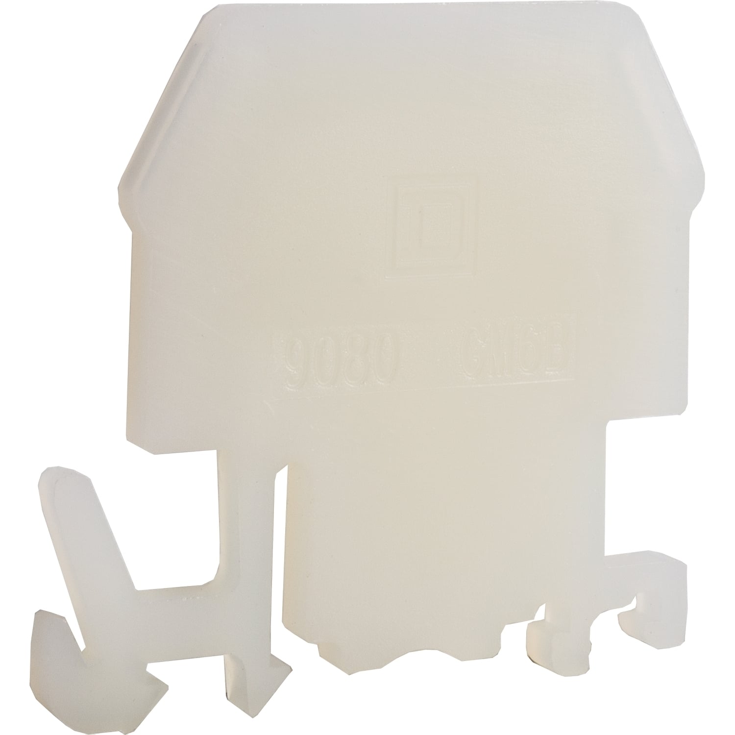 End barrier, Linergy, natural color, nylon, set of 10