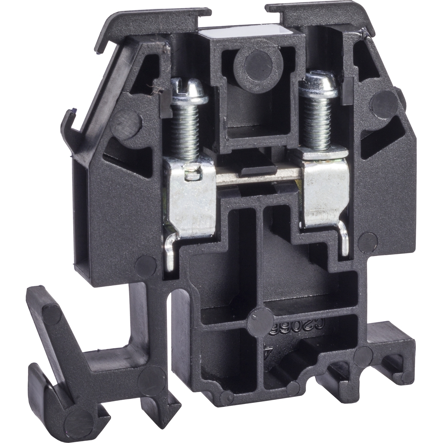 Terminal block, Linergy, box lug connector, black colored block, 30A, 600V
