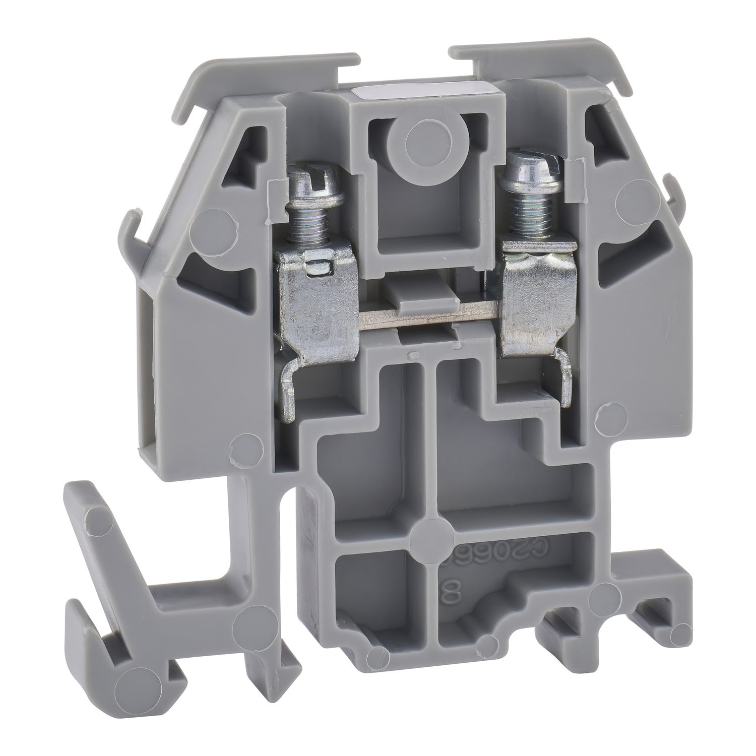 Terminal block, Linergy, box lug connector, grey colored block, 30A, 600V