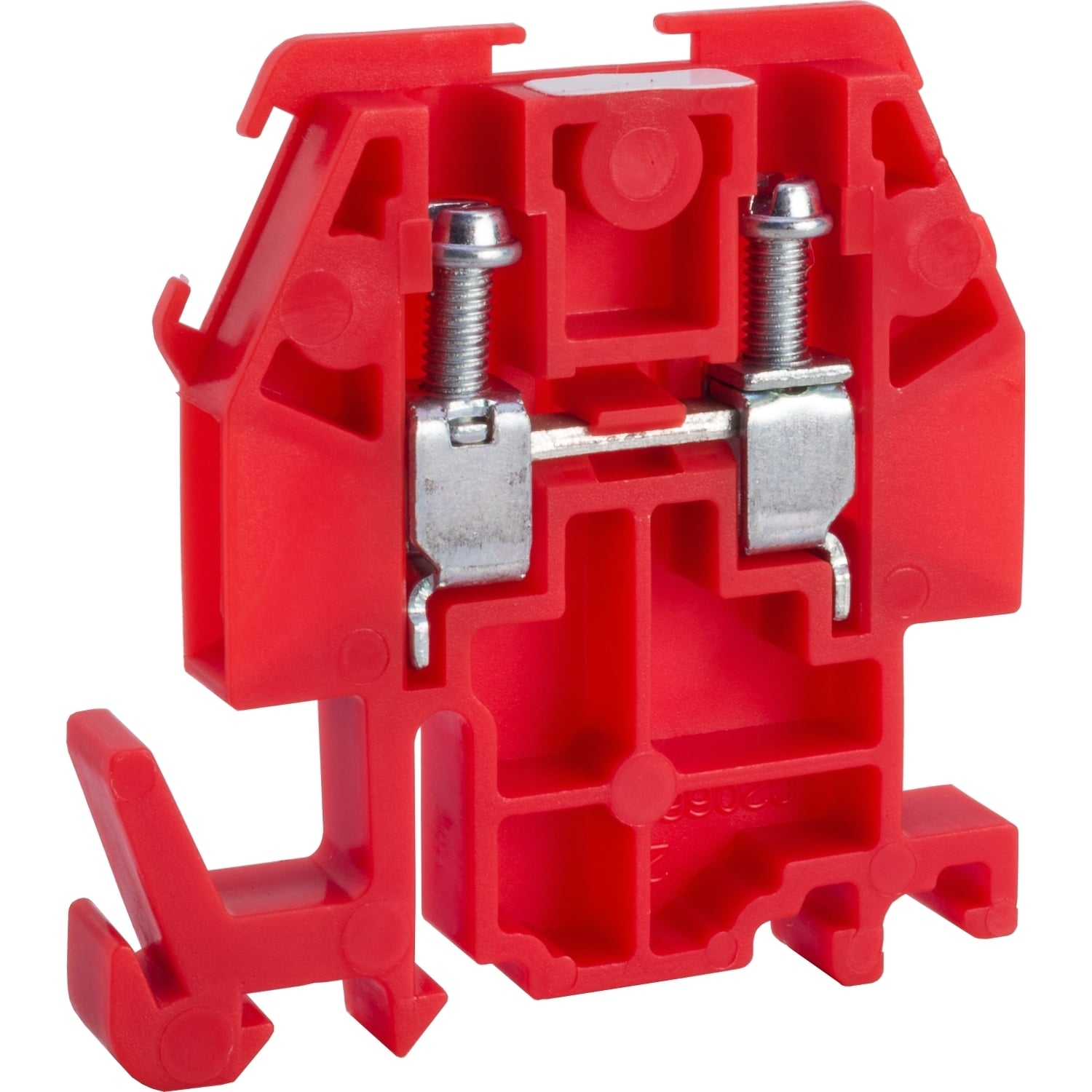 Terminal block, Linergy, box lug connector, red colored block, 30A, 600V