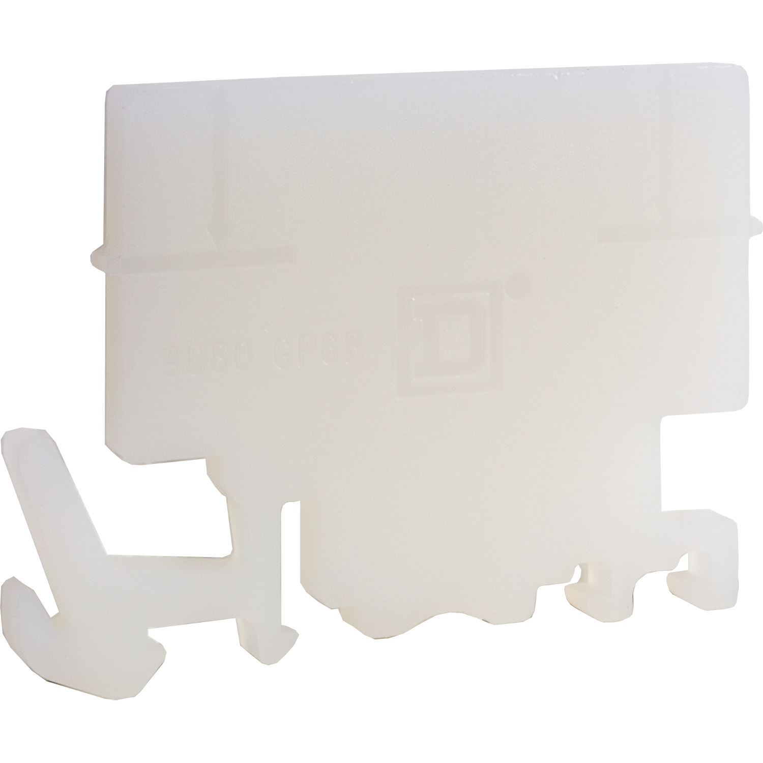 Terminal block, Linergy, end barrier, natural color, for 9080GP6 or 9080GA6 terminal block