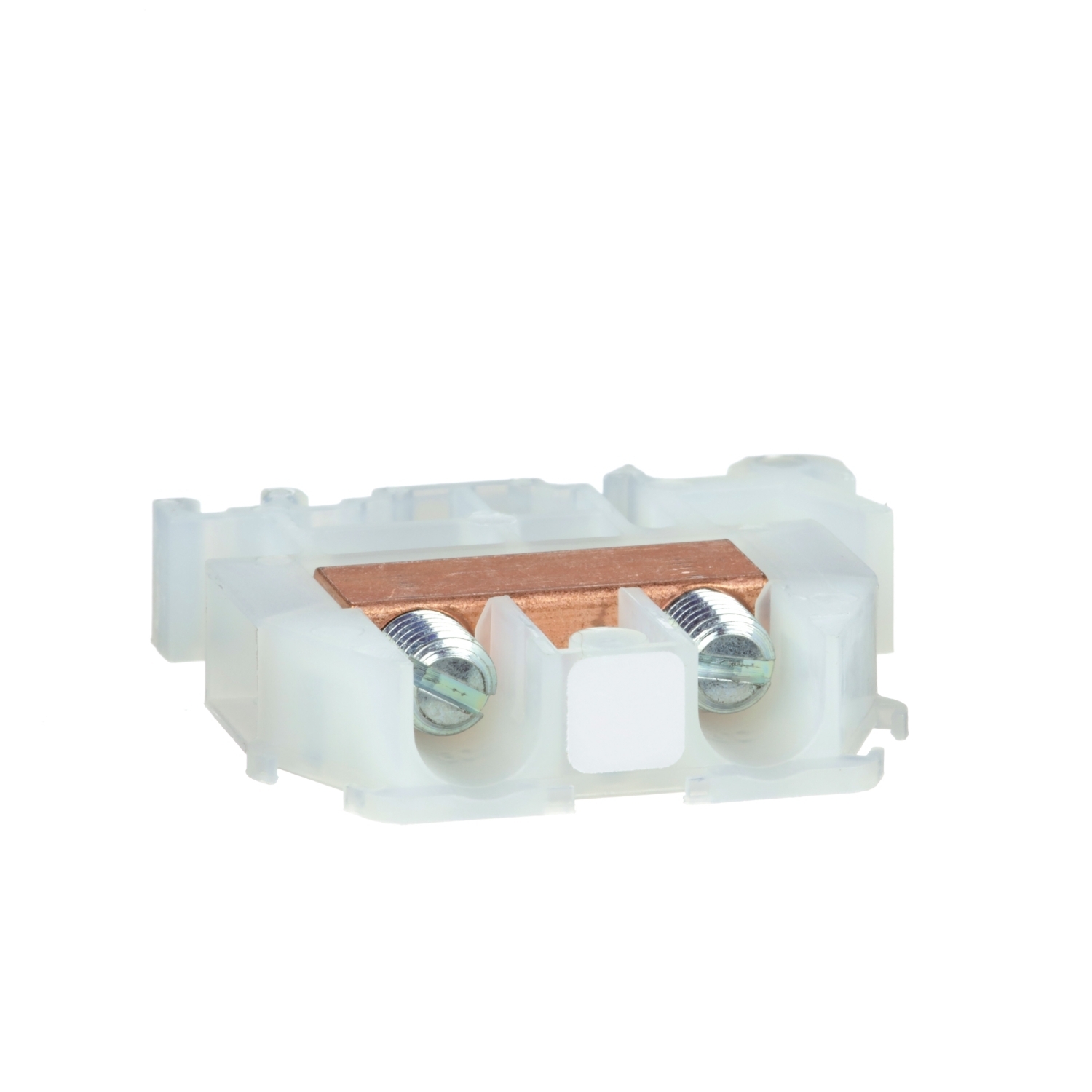 Terminal block, Linergy, box lug connector, natural colored block, 60A, 600V