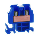 Terminal block, Linergy, box lug connector, blue colored block, 60A, 600 V