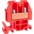 Terminal block, Linergy, box lug connector, orange colored block, 60A, 600 V