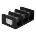 Power distribution block, Linergy, 3 pole, 1 line, 12 load, 380A Cu, 310A Al, 600V