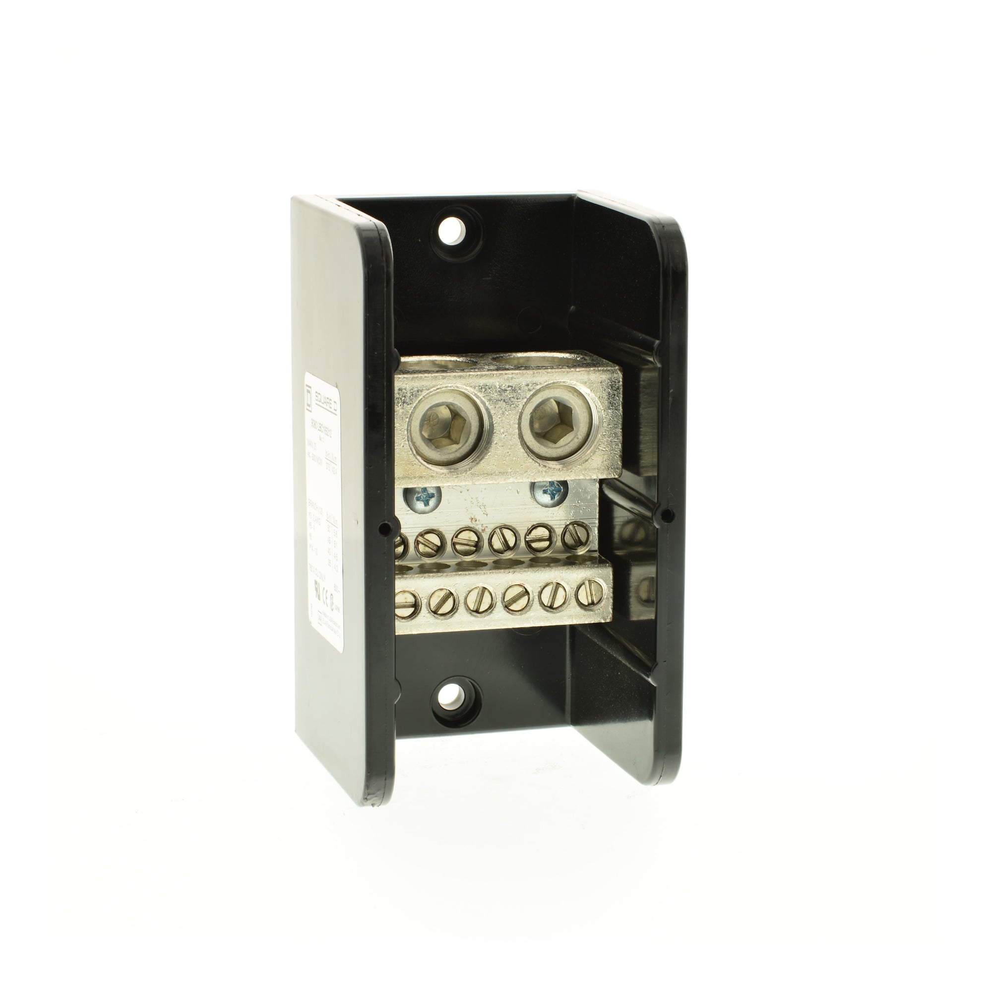 Power distribution block, Linergy, 1 pole, 2 line, 12 load, 760A CU, 600 V