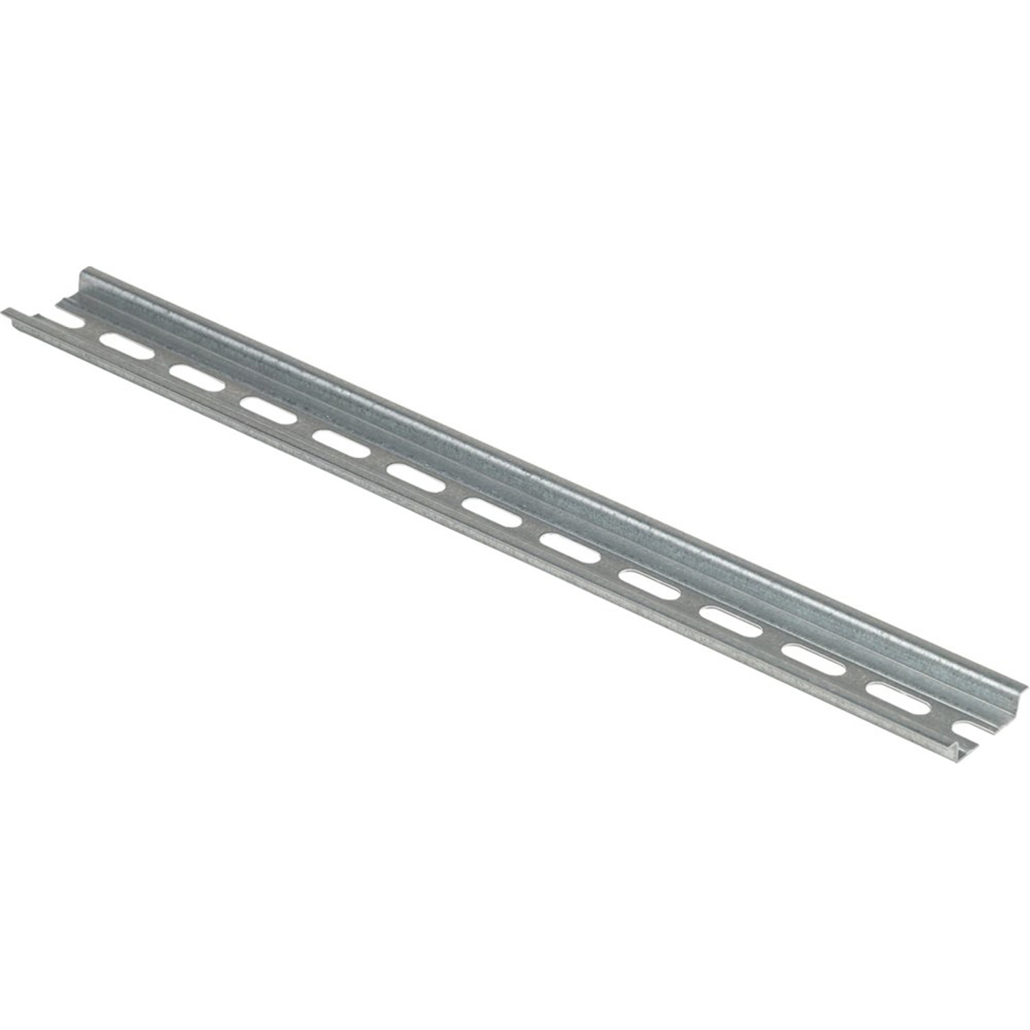Terminal block, Linergy, mounting track, 35mm DIN rail, with slotted mounting holes, 6 inches long
