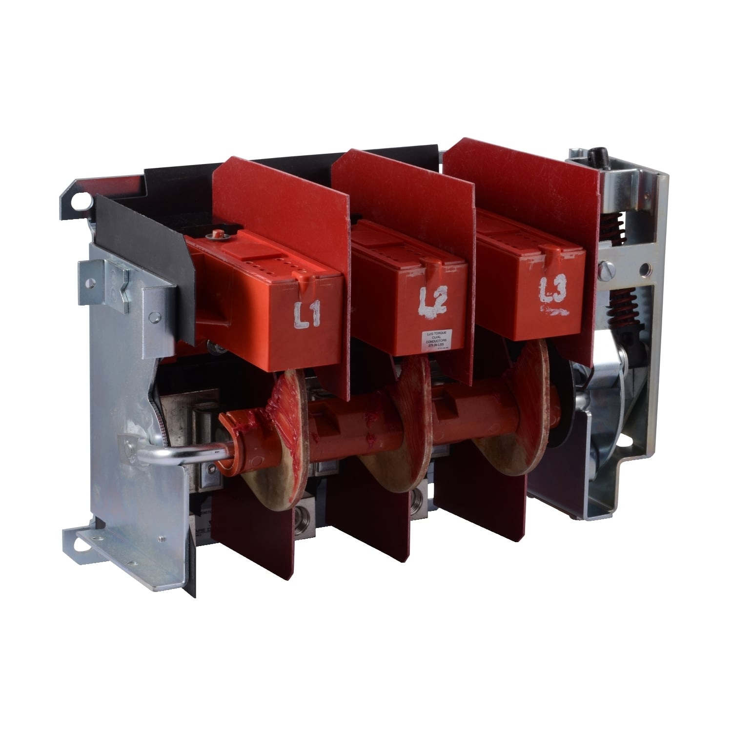 Operating mechanism, flange mounted, variable depth, 200A, 600V, no fuse, switch mechanism, 6 inch handle, NEMA 4