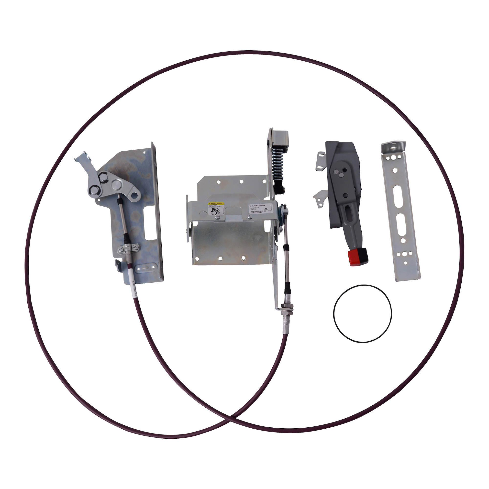 Disconnect mechanism, circuit breaker, cable operated, 100A, 2 or 3 pole, FAL, FCL, FHL breaker, 60 inch cable, A1 handle
