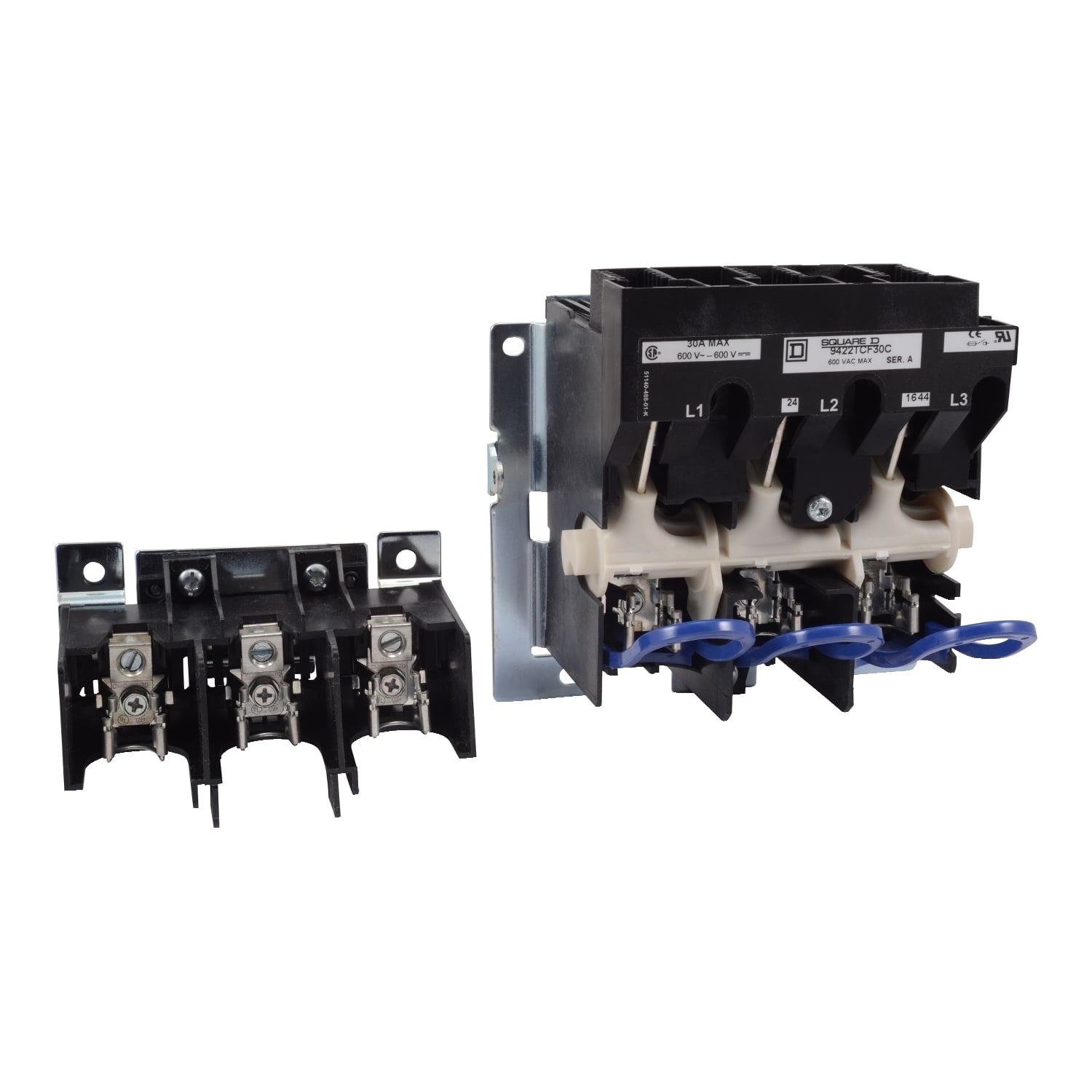Operating mechanism, flange mounted, variable depth, 30A, 600V, H, K, J, R fuseholder, switch mechanism