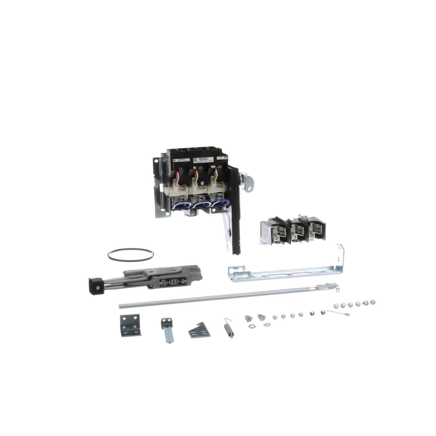 Operating mechanism, flange mounted, variable depth, 60A, 600V, H, K, J, R fuseholder, switch mechanism