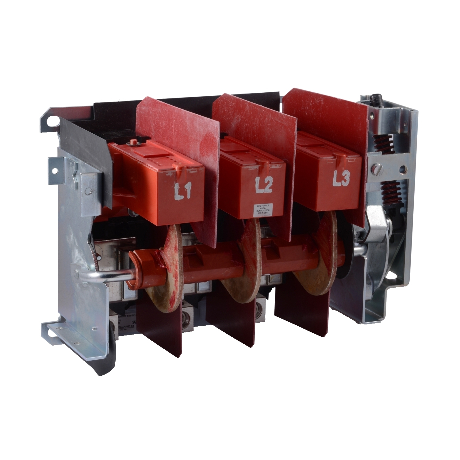 Operating mechanism, flange mounted, variable depth, 400A, 600V, H, K, J, R fuseholder, switch mechanism