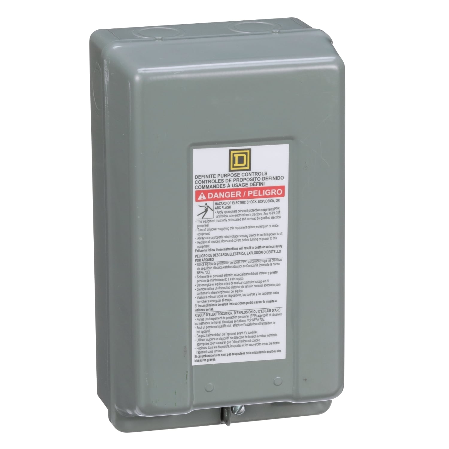 Contactor, Definite Purpose, enclosure, for 8910DP/DPA 20A to 40A contactors, NEMA 1