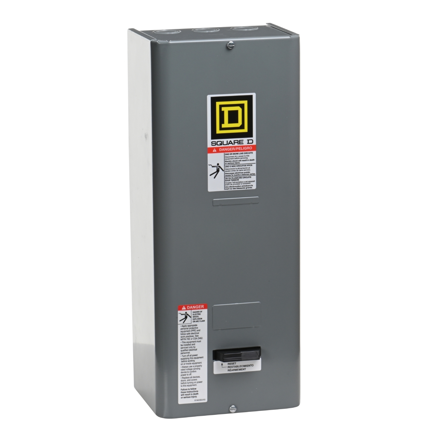 NEMA Contactor and NEMA Motor Starter, Type S, nonreversing, oversized enclosure, for NEMA Size 00, 0, 1, NEMA 1