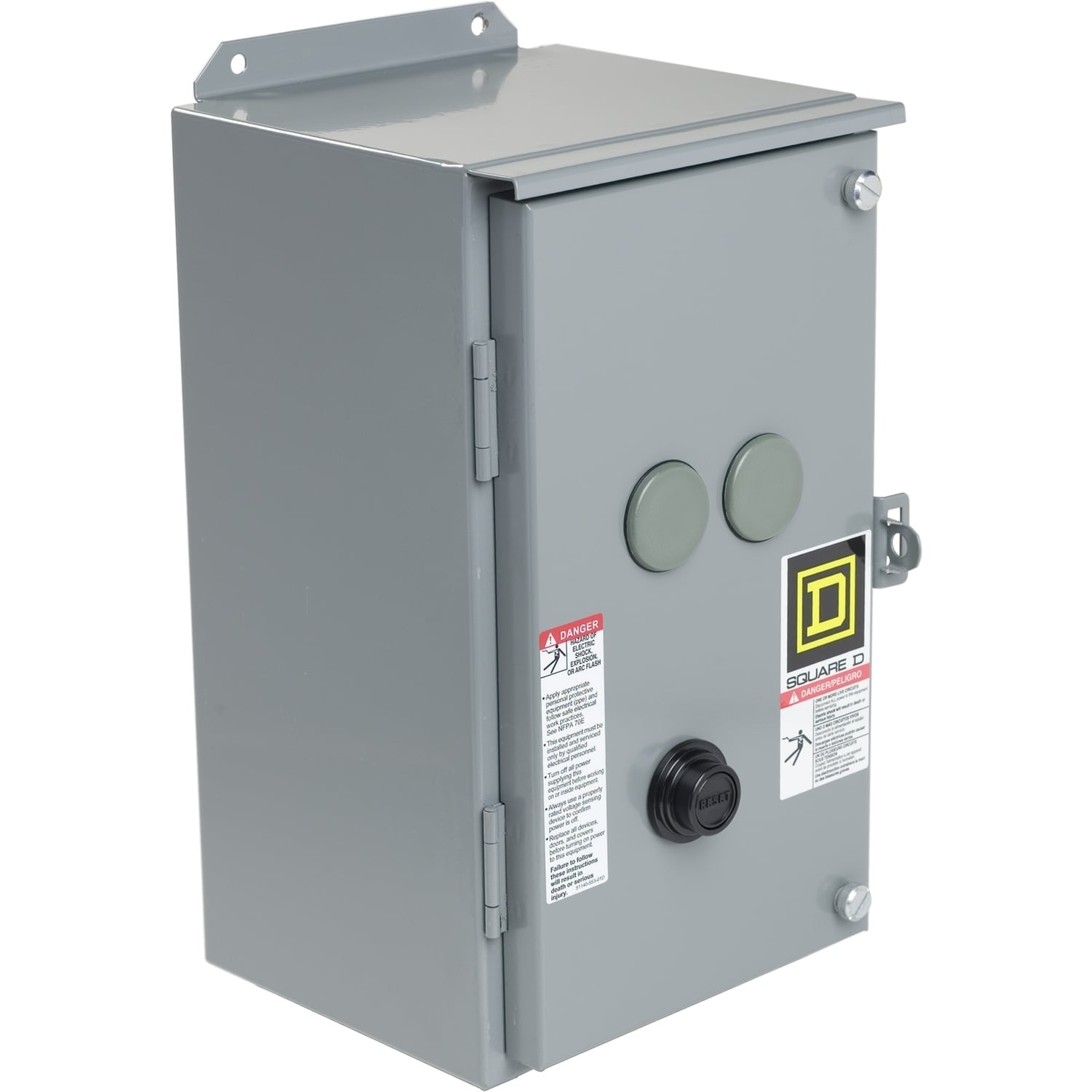 NEMA Contactor and NEMA Motor Starter, Type S, nonreversing, enclosure, for NEMA Size 2, 8903SP and 8903L, NEMA 12/3R