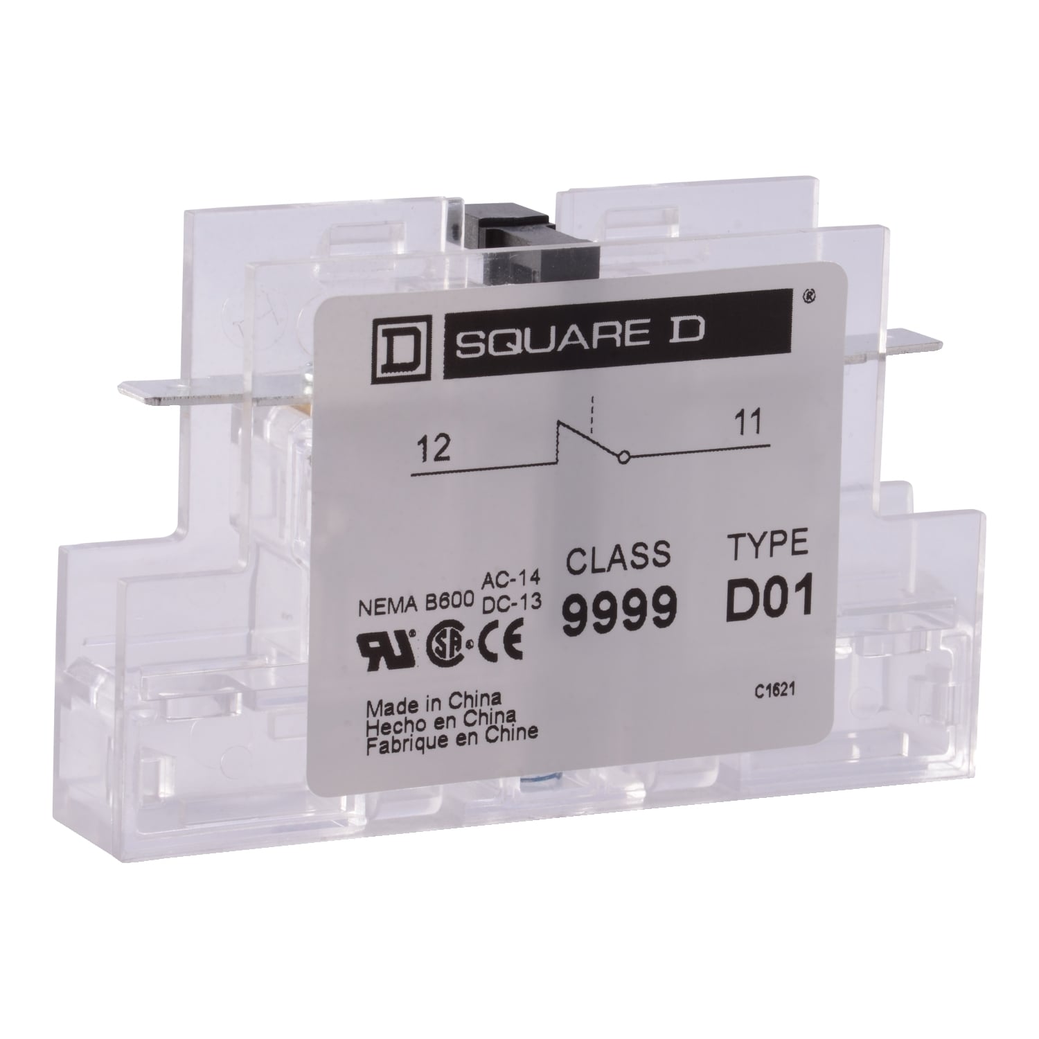 Contactor, Definite Purpose, auxiliary contact, 3A at 120 VAC, 2 NO contacts, for 20A to 90A DPA contactors