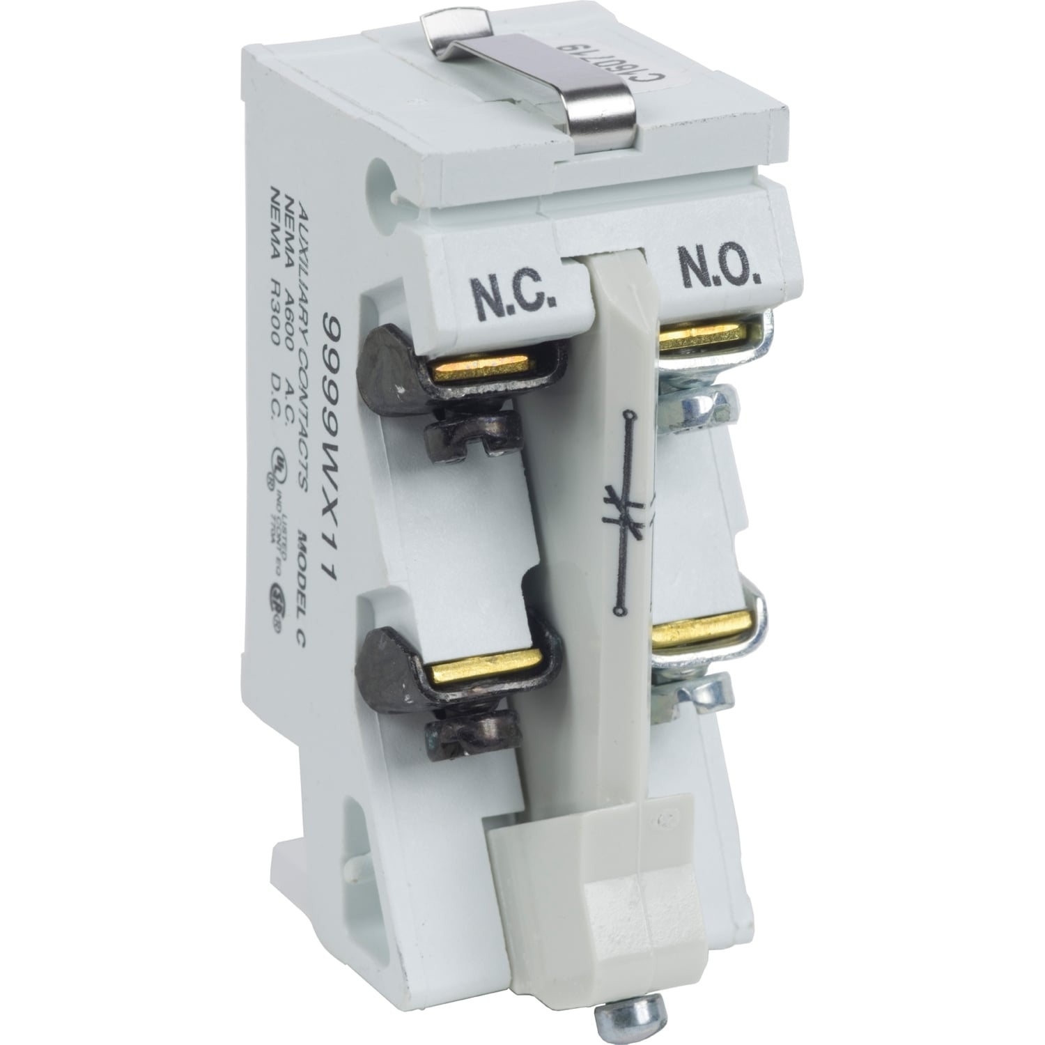 Contactor, 8502WG,VACuum, auxiliary contact, 1 normally open and 1 normally closed isolated contact, nonconvertible
