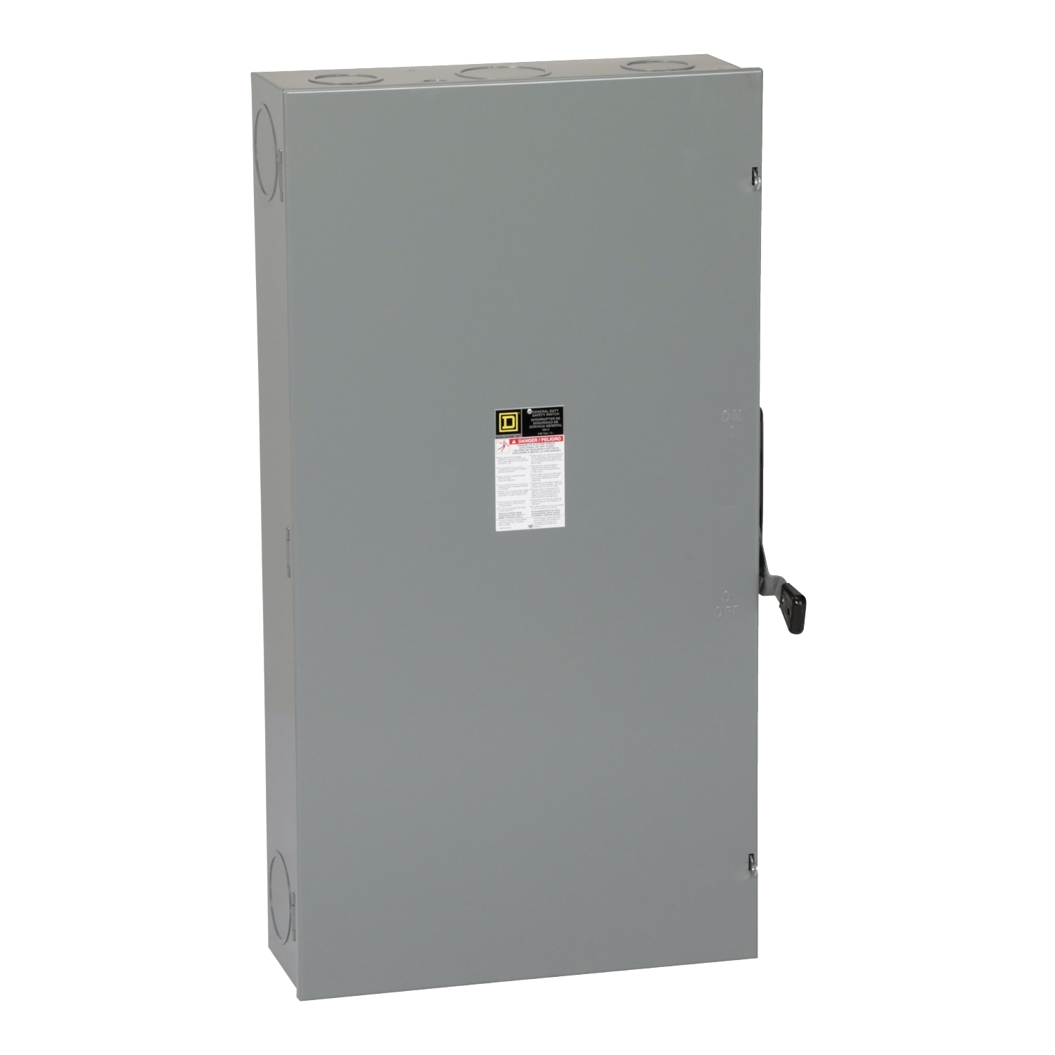 Safety switch, general duty, fusible, 2 pole, 3 wire, 240VAC, 400A, Type 1, with neutral