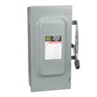Safety switch, general duty, non fusible, 100A, 3 poles, 30 hp, 240 VAC, NEMA 1