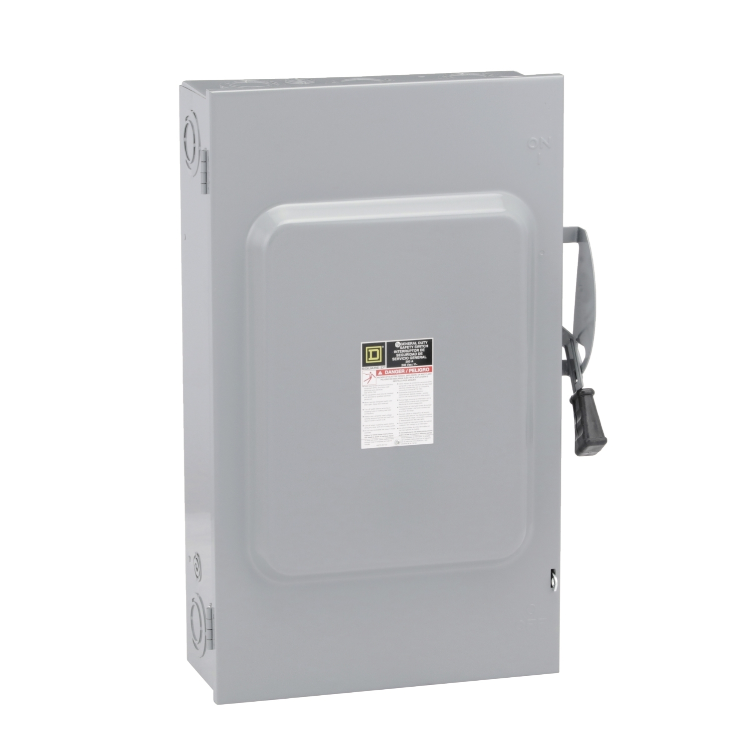 Safety switch, general duty, non fusible, 3 pole, 3 wire, 240VAC, 200A, Type 1
