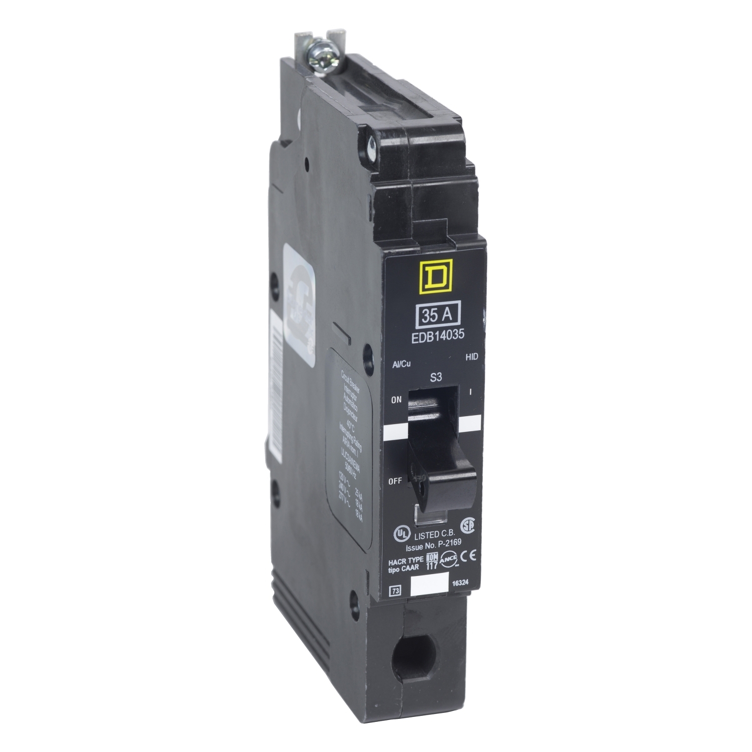 EDB14070 Miniature Circuit Breaker, 70 Amp, 1 Pole, 277V