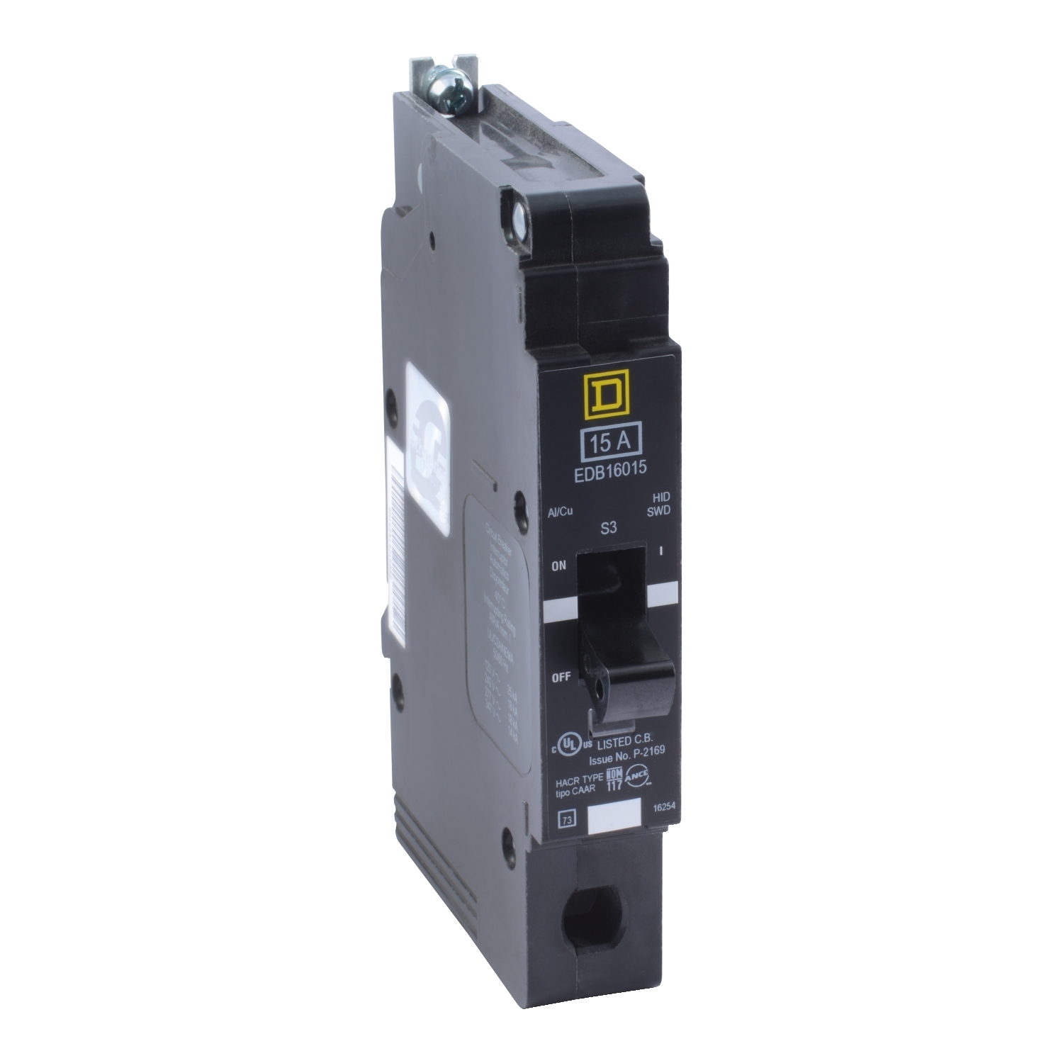 Mini circuit breaker, E-Frame, 30A, 1 pole, 600Y/347VAC, 65kA max, bolt on [TAA]