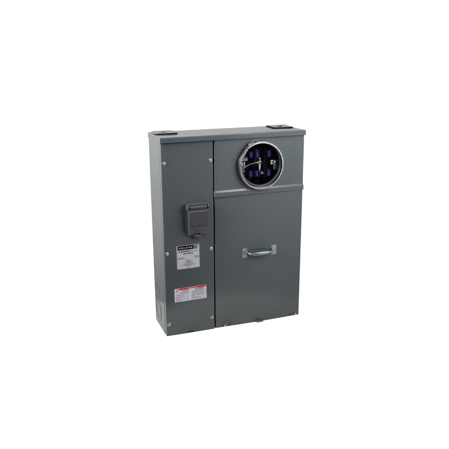 EMT3225CB Individual Meter Main, Test Block Bypass, OH, UG, 200 Amp, 3 Phase, 4 Wire, 208Y/120V or 240/120V, Delta, 7 Jaw