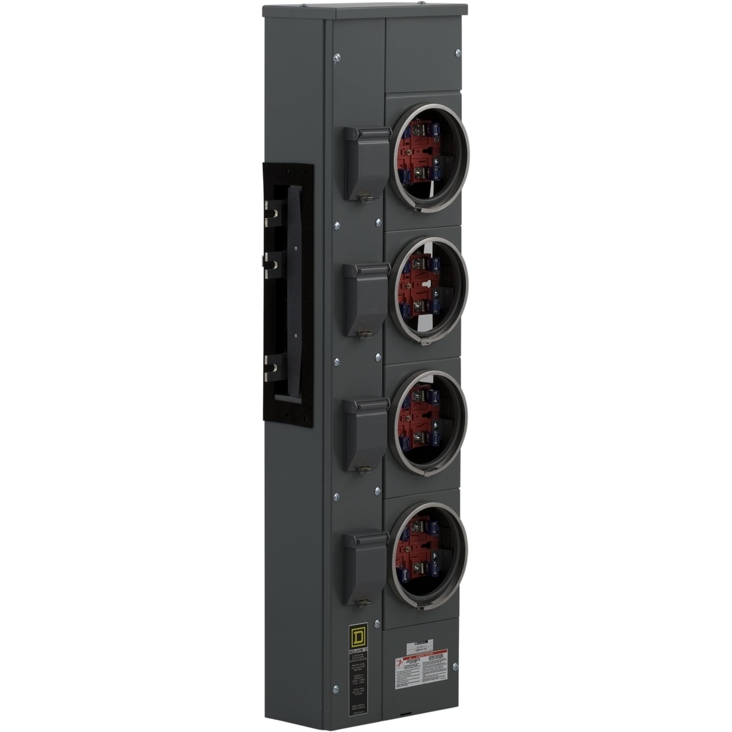 EZM114125C Meter EZM 4 Gang, 1 Phase, 125 Amp, Customer Cover