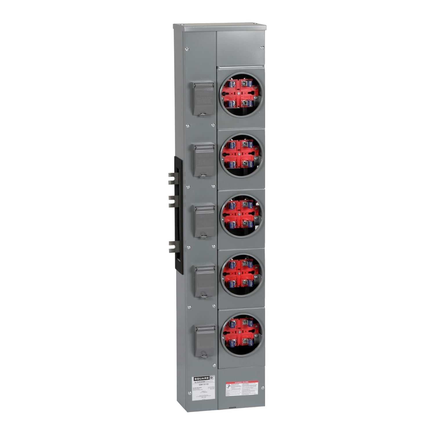 EZM115125 Branch Unit, EZ Meter Pak, 125 Amp, 5 Socket, 120/240V, No Bypass, Ringed