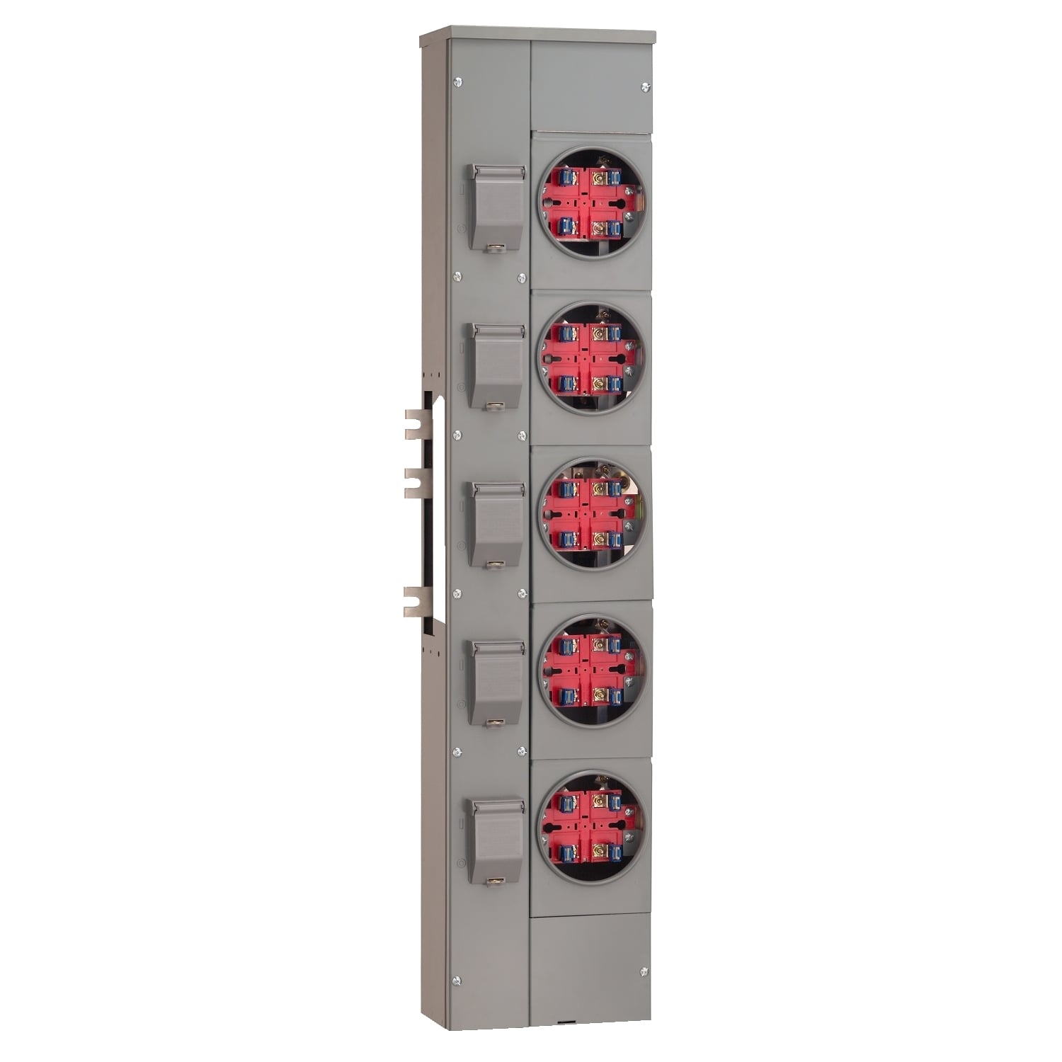 EZM115125C Metering EZM 5 Gang, 1 Phase, 125 Amp, Customer Cover