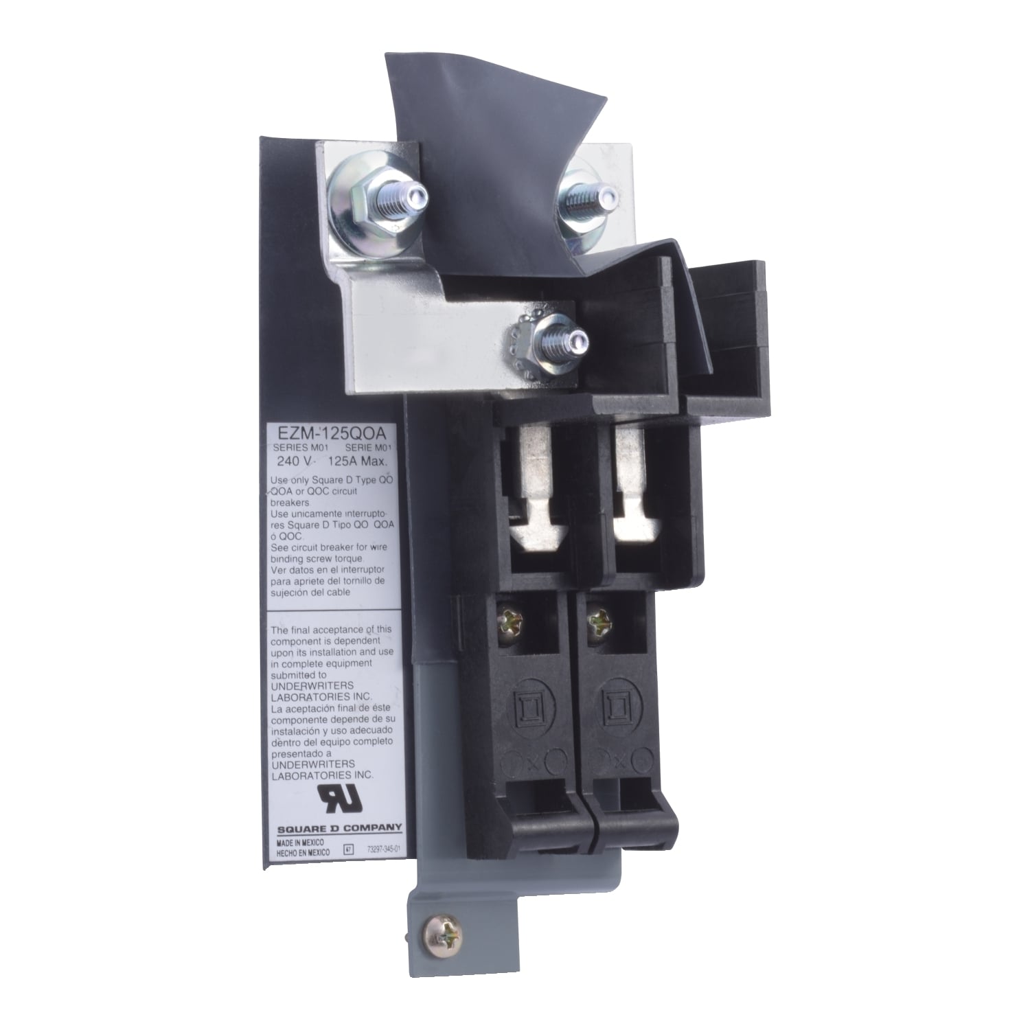 EZM125QOA EZ Meter Pak, Q2M to QO, Circuit Breaker Adaptor