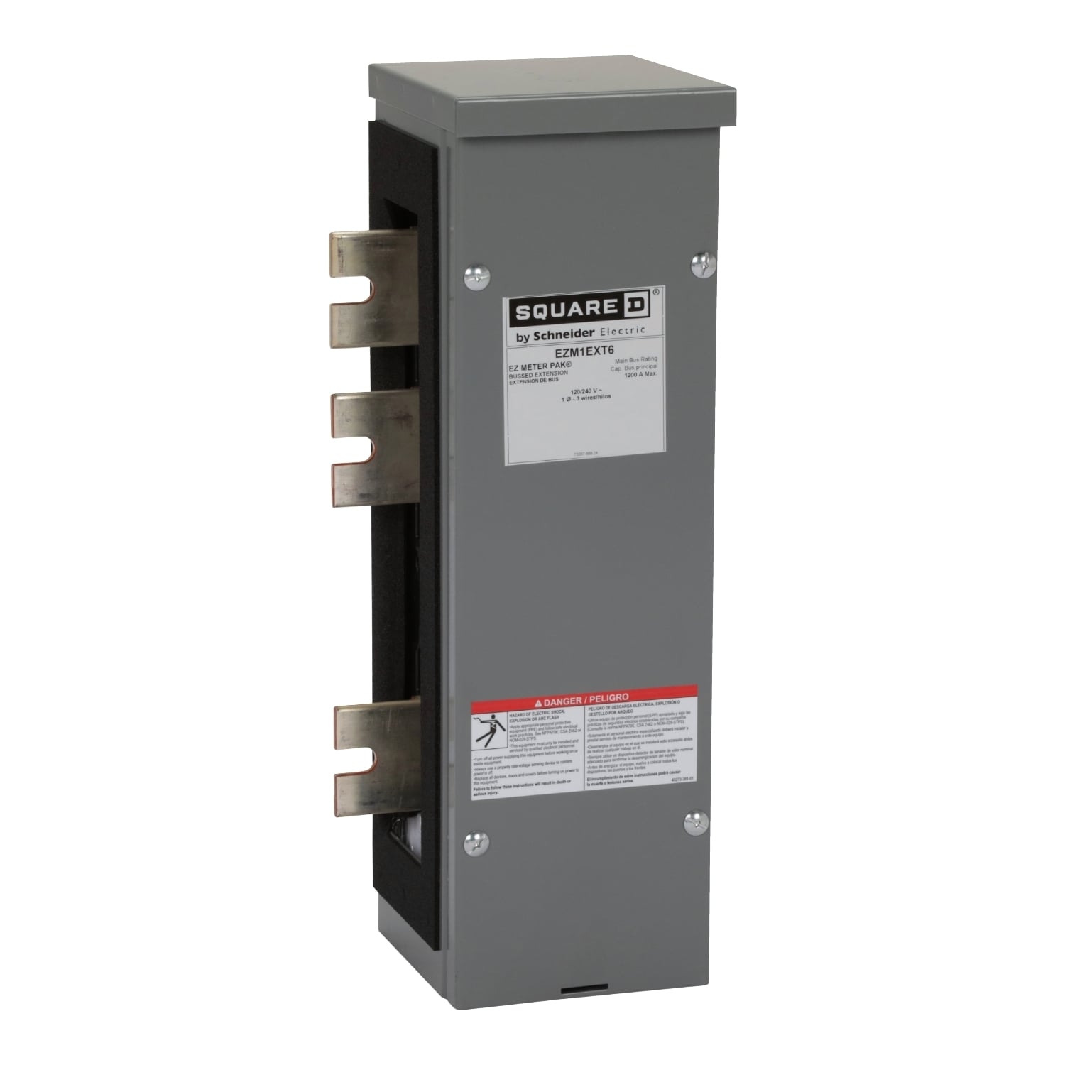 EZM1EXT6 EZ Meter Pak, 6 inch Bus Extension, 1200 Amp Bus, 120/240V, 1 Phase