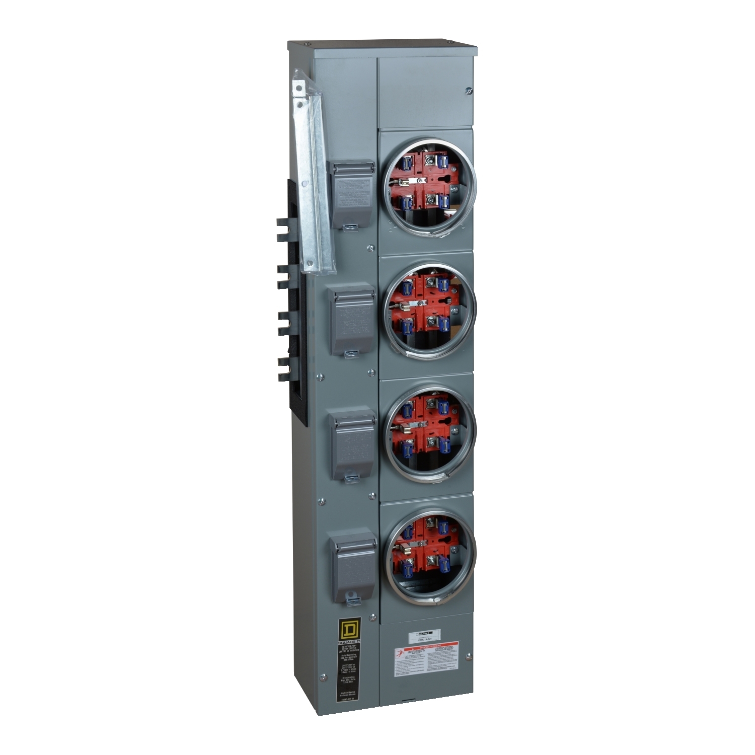 EZM314125 Branch Unit, EZ Meter Pak, 125 Amp, 4 Socket, 208Y/120V, No Bypass, Ringed