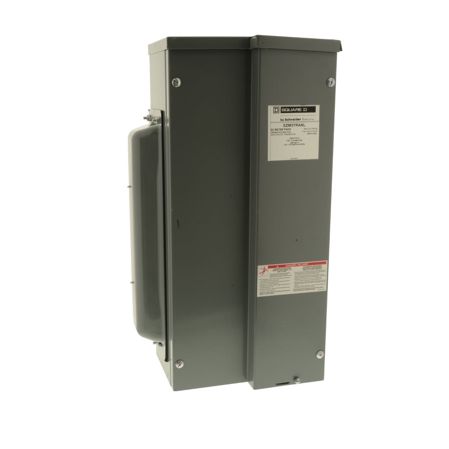 EZM3TRANL EZ Meter Pak, Transition Section, Left, 1200 Amp Bus, 3 Phase