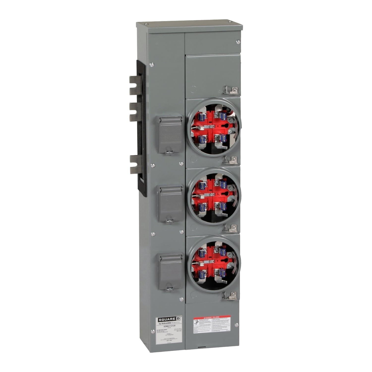 EZMH113125 EZ Meter Pak Meter Center Branch Unit, 125 Amp, 1 Phase, Ringless, Horn, 5 Jaw with no release, 3 Socket, 120/240V