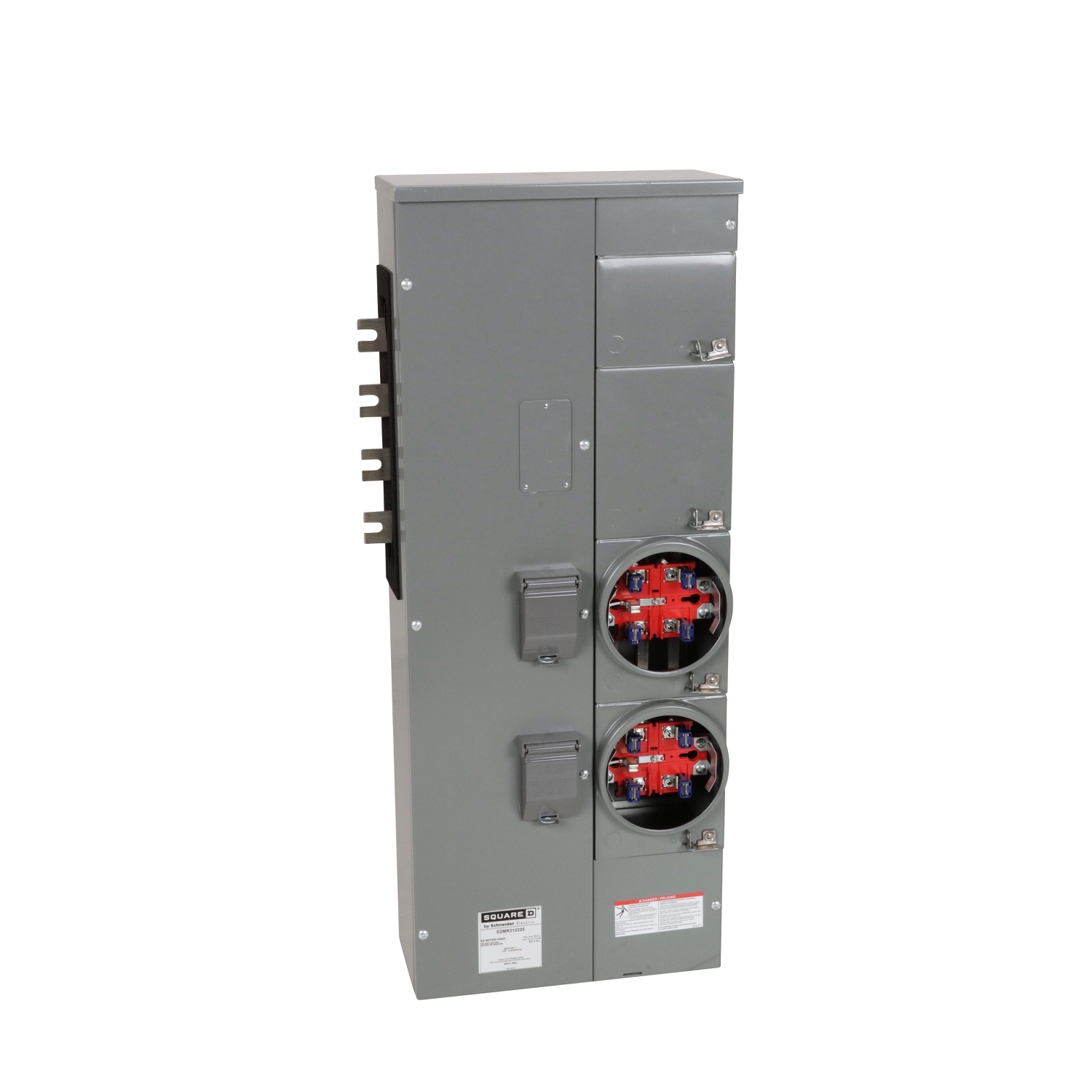 EZMR312225 Branch Unit, EZ Meter Pak, 225 Amp, 2 Socket, 208Y/120V, No Bypass, Ringless, Aluminum Busbar
